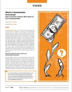 What is sustainable investing